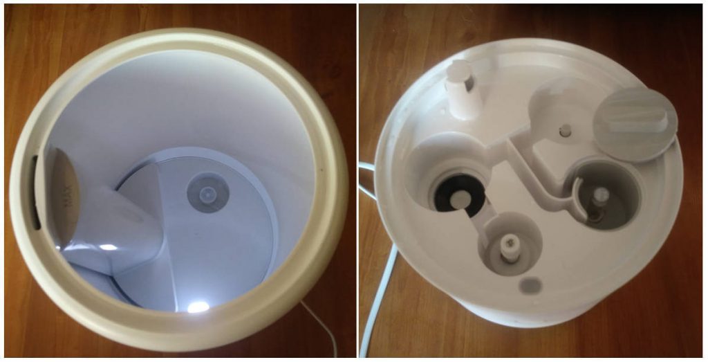 Wnętrz nawilżacza powietrza Xiaomi Mi Smart Antibacterial Humidifier