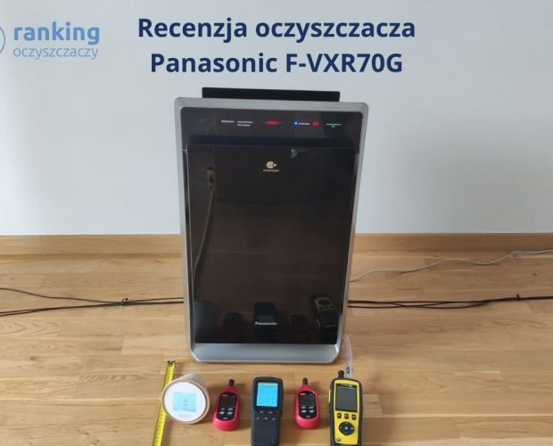 Recenzja oczyszczacza powietrza Panasonic F-VXR70G pomiary