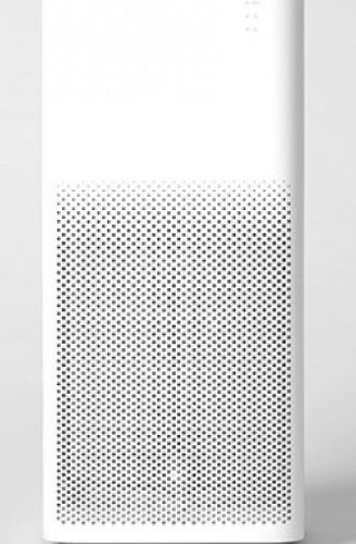 Oczyszczacz powietrza Xiaomi Air Purifier 2H na szarym tle.