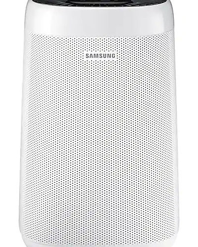 Oczyszczacz powietrza Samsung AX34R3020WW na białym tle.