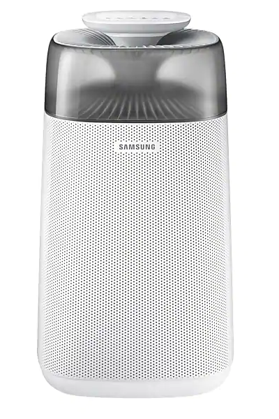 Oczyszczacz powietrza Samsung AX3300M na białym tle.