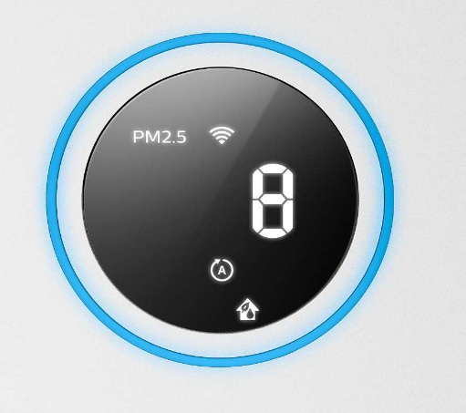 Wskaźnik jakości powietrza w oczyszczaczu Philips AC2729/50.