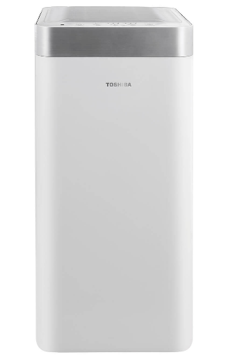 Tył oczyszczacza Toshiba CAF-Y92XPL wraz ze zintegrowanym filtrem HEPA i węglowym, materiały producenta Toshiba