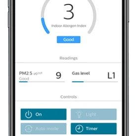 Aplikacja mobilna w oczyszczaczu powietrza Philips AC2959/53