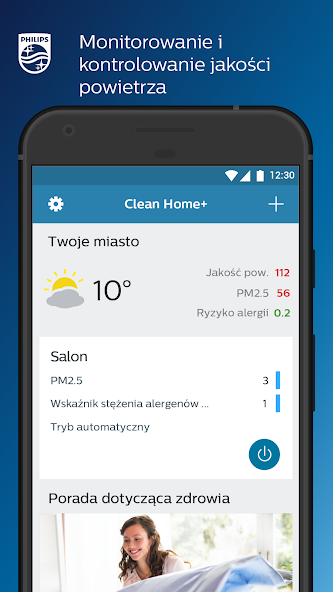 Aplikacja Clean Home+ Philips AC1715/10