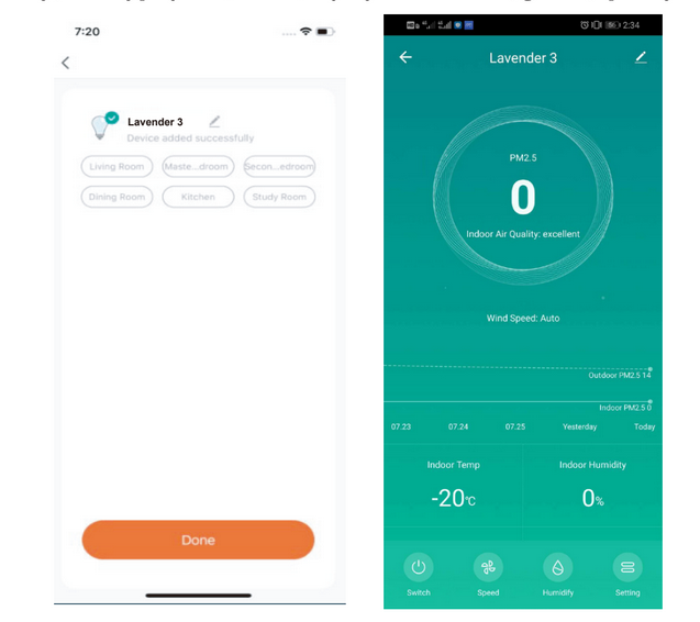 Mateko Lavender 3 aplikacja mobilna Tuya Smart Life
