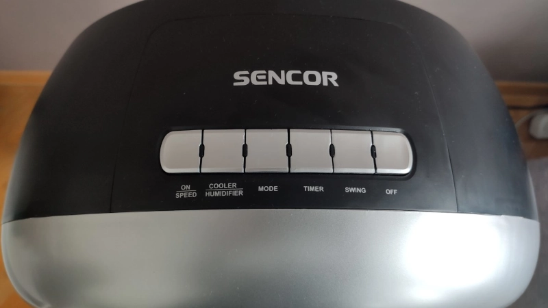 Klimatyzer ewaporacyjny Sencor-SFN-9011-SL panel sterowania