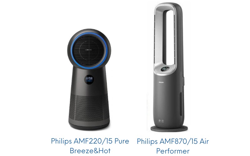 Philips AMF220/15 Pure Breeze&Hot oraz Philips AMF870/15 Air Performer