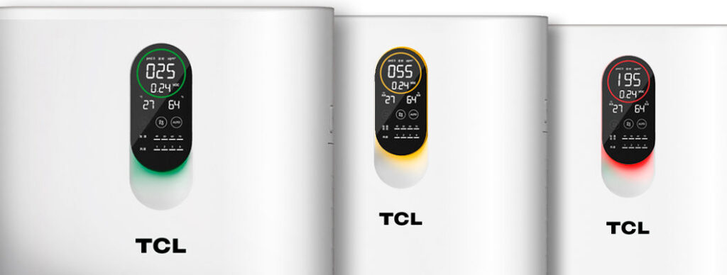 wskaźnik jakości powietrza TCL KJ866F