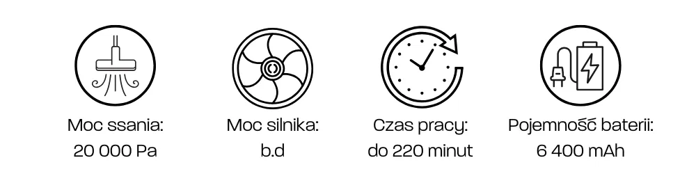 Robot sprzątający Dreame X50 Ultra - parametry