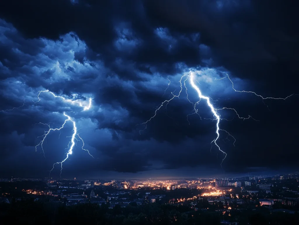 Burza, jeden ze skutków rekordowej temperatury