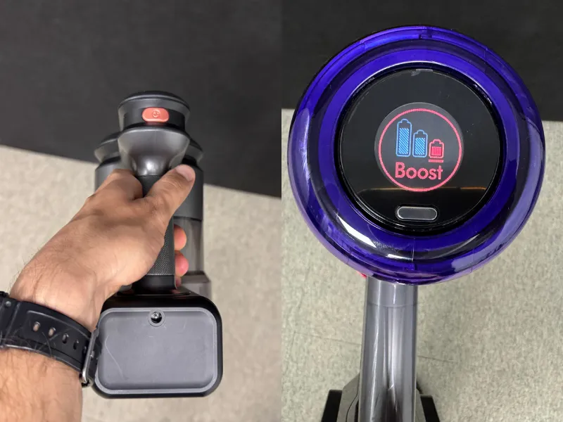 Ładowanie baterii. Dyson V12 Detect Slim Absolute vs HYGSE handy