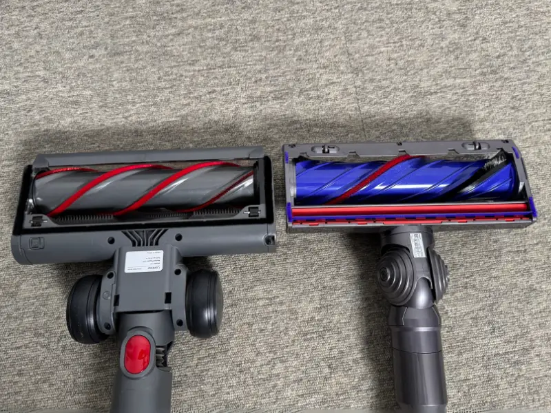 Elektroszczotki odkurzaczy pionowych. Laresar V7 vs Dyson V12 Detect Slim Absolute