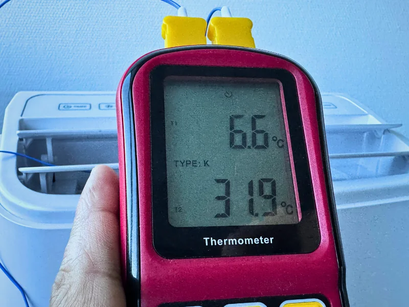 Fersk Vind 2 - temperatura na wylocie
