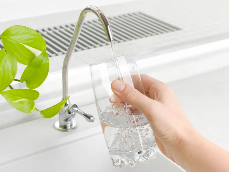 Filtr przepływowy - przepływ wody