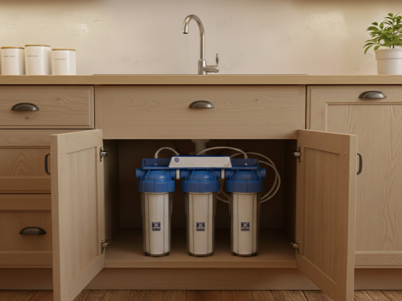 Filtr przepływowy w mieszkaniu