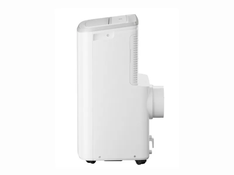 Klimatyzator przenośny Electrolux EXP26U339HW ustawiony bokiem