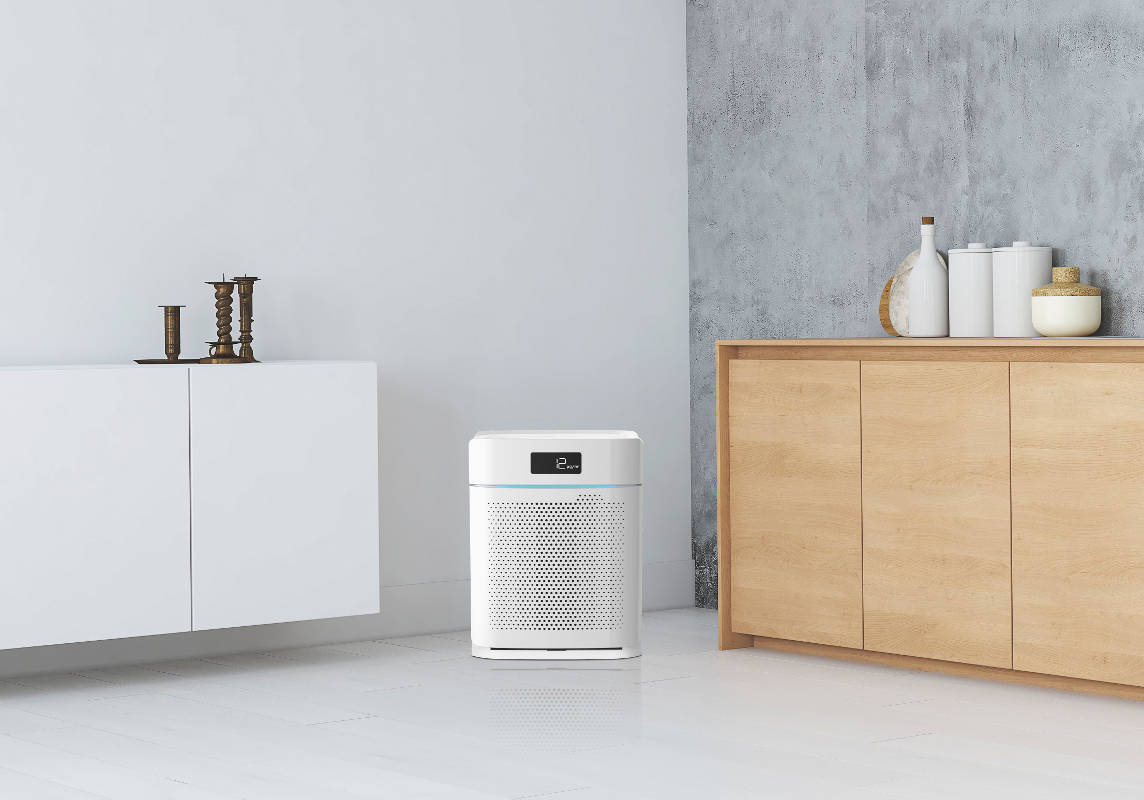 Oczyszczacz powietrza Ideal AP25 w pokoju