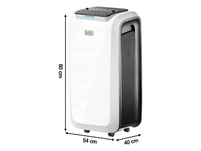 Wymiary klimatyzatora Black&Decker Bxac9000E