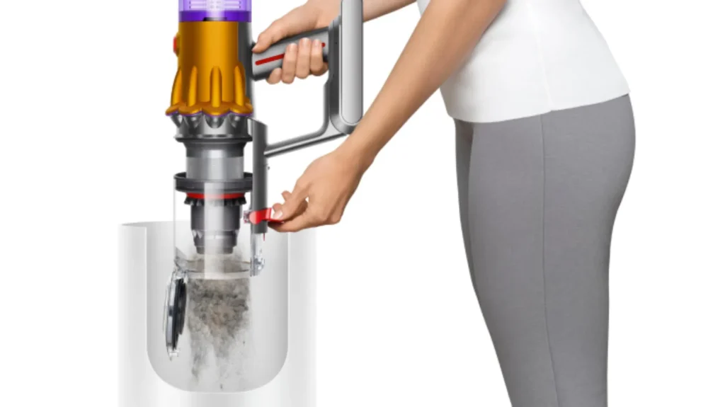 Opróżnianie zbiornika w odkurzaczu Dyson V12 Detect Slim Absolute