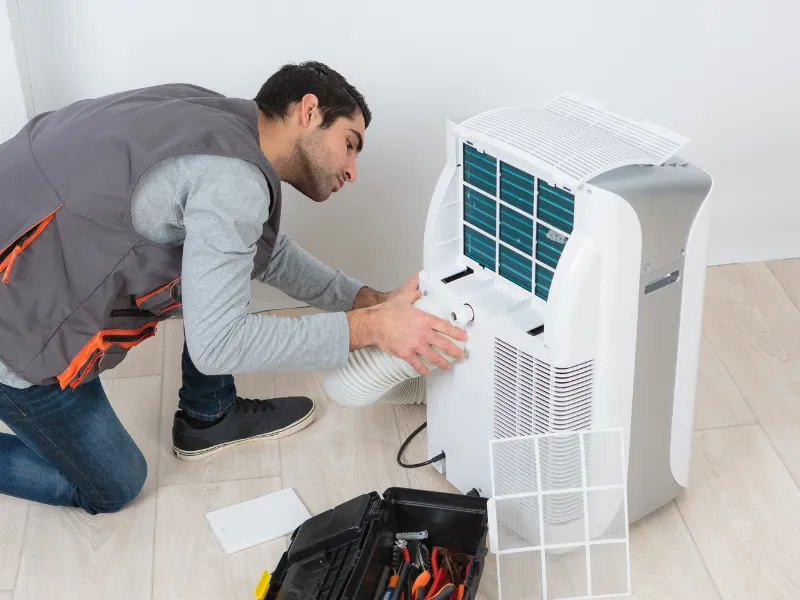Naprawa klimatyzatora przenośnego. Gaz do klimatyzatora przenośnego