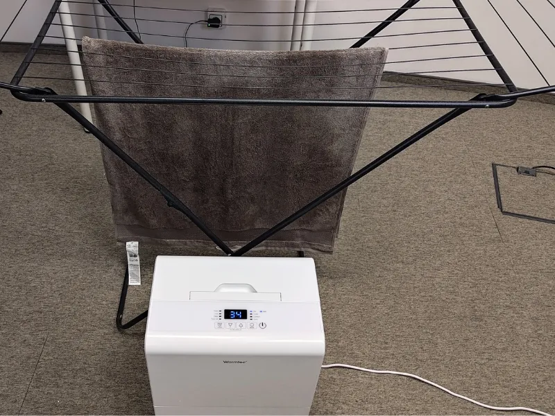 Osuszacz powietrza Warmtec ODT-35N - test suszenia prania