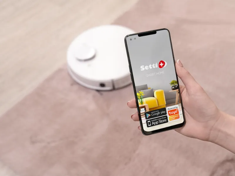 Setti+ RV800 - robot sprzątający z aplikacją mobilną