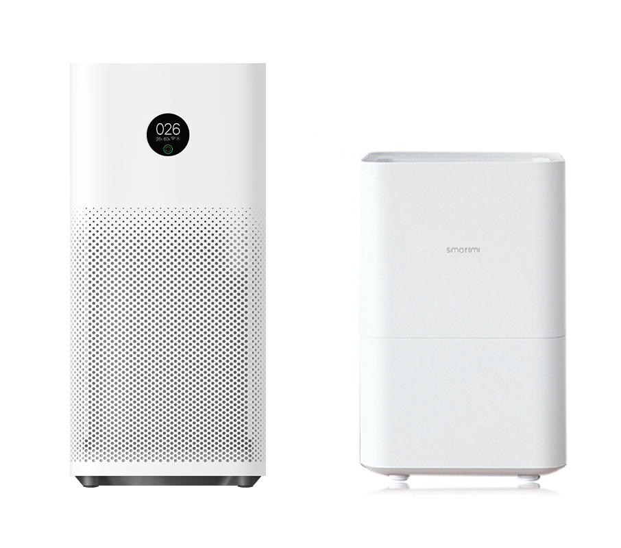 Oczyszczacz powietrza Xiaomi Air Purifier 3 i nawilzacz powietrza Xiaomi Pure Evaporative 4L