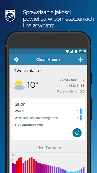 Sterowanie oczyszczaczami powietrza Philips wyposażonymi w moduł wi-fi jest możliwe za pośrednictwem aplikacji Clean Home +. W wi-fi wyposażone zostały:

