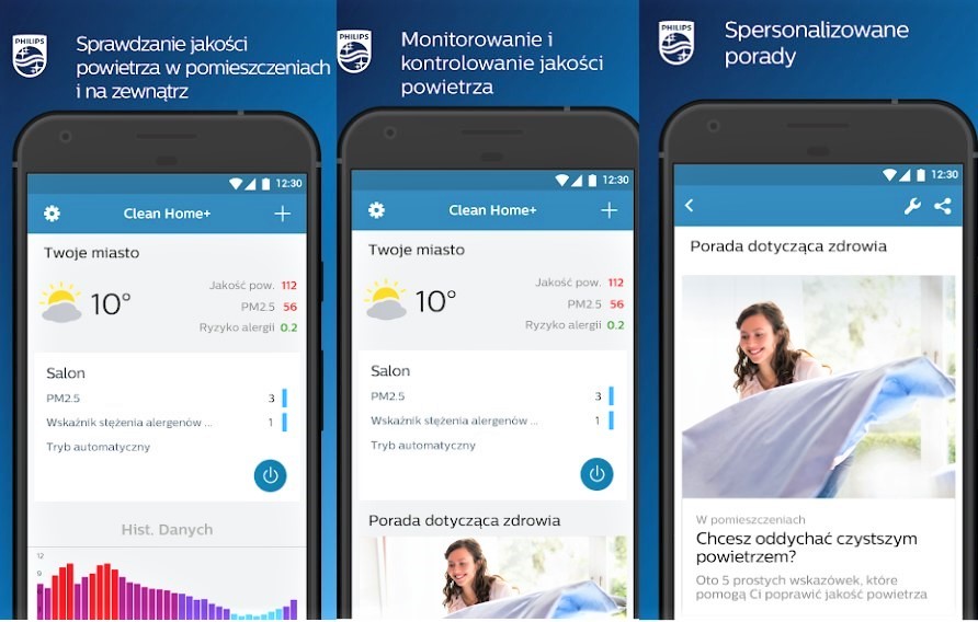 Aplikacja Clean Home+ Philips AC1715/10