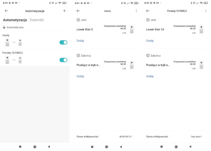 Xiaomi Air Purifier 3C - własne reguły pracy