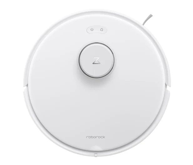 Biały robot Robrock Qrevo Edge 5v1 widziany od góry.