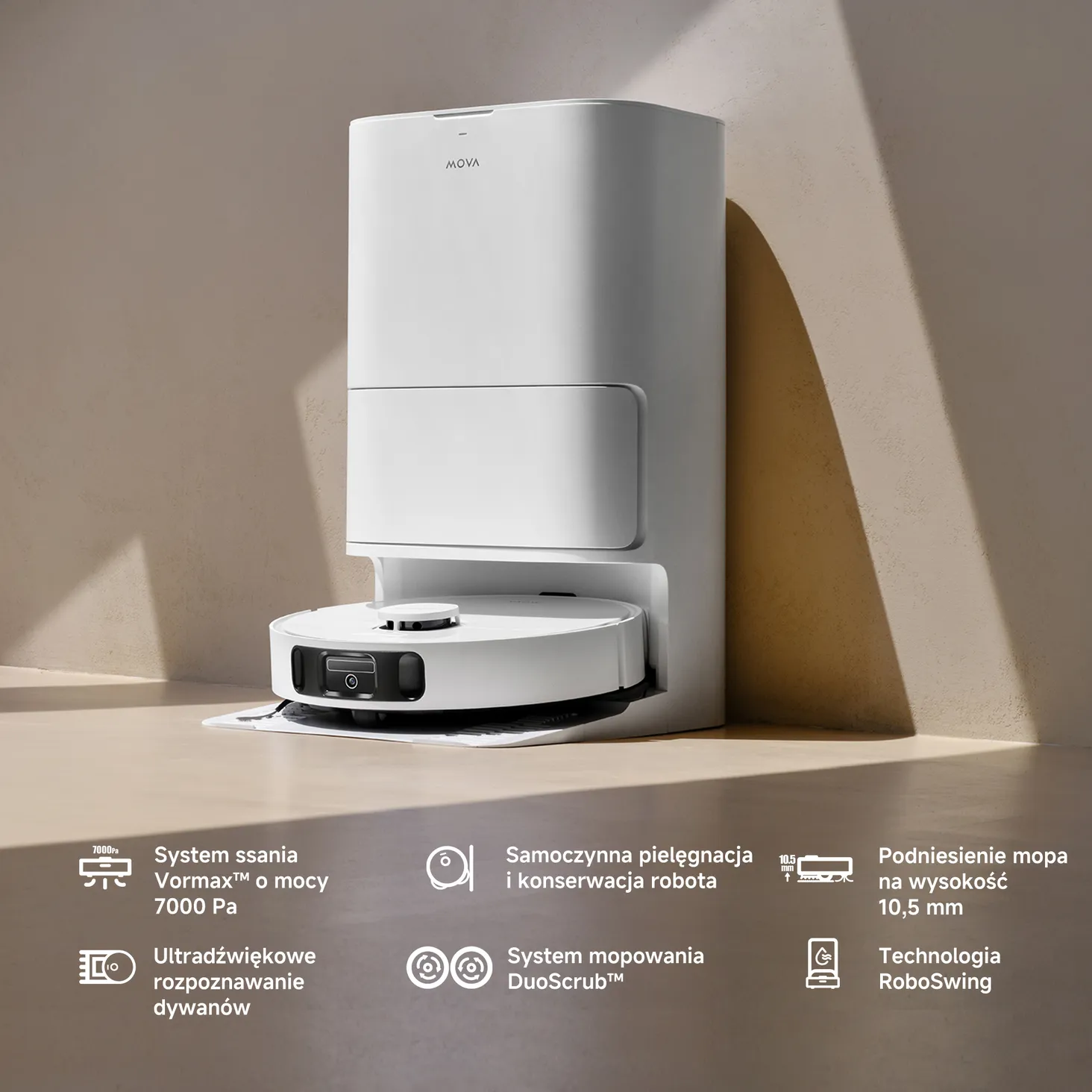 Dreame Mova E30 Ultra – prosty i niedrogi robot sprzątający z obrotowymi mopami