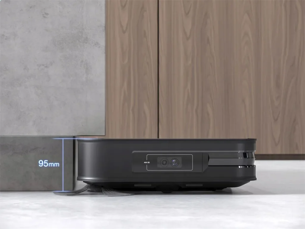 Ecovacs Deebot X2 Omni jest dość niską konstrukcją - jego wysokość to 9,5 cm.