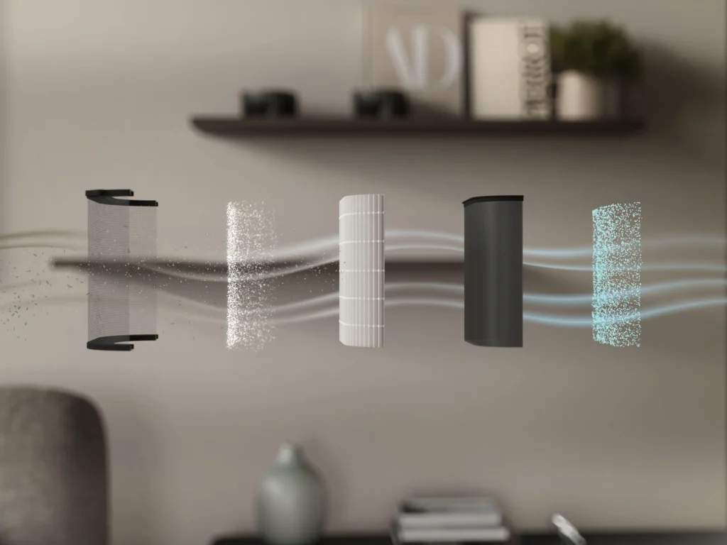 Wykorzystane filtry powietrza w Electrolux Pure 600. Materiały producenta Electrolux
