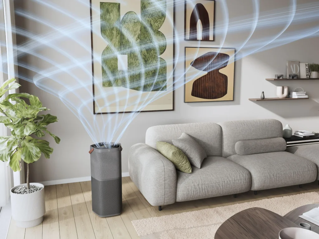 Ilustracja cyrkulacji powietrza przez Electrolux Pure 600 XL. Źródło: materiały producenta Electrolux