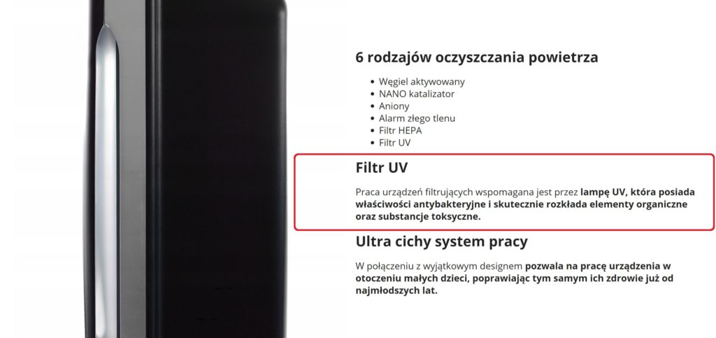 Mity dotyczące skuteczności lampy UV