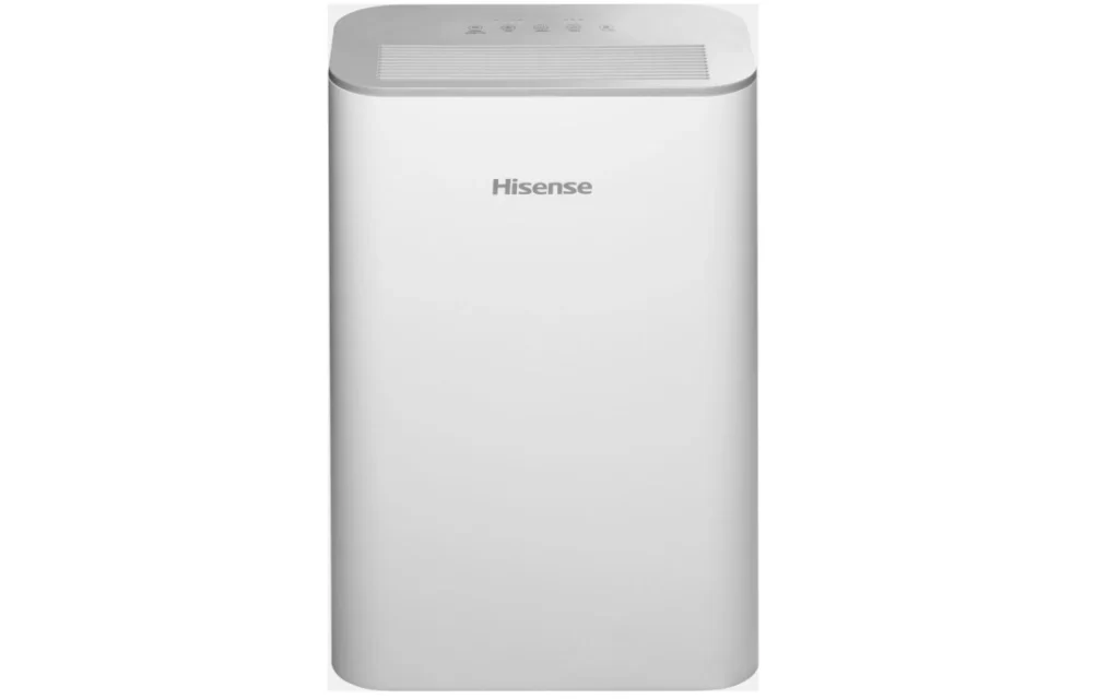 oczyszczacz powietrza hisense ap220 w kolorze białym, przód