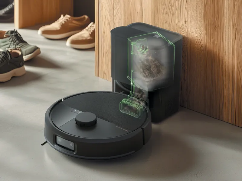 iRobot Roomba Max 705 Vac ze stacją Auto Empty. Opróżnianie pojemnika na kurz