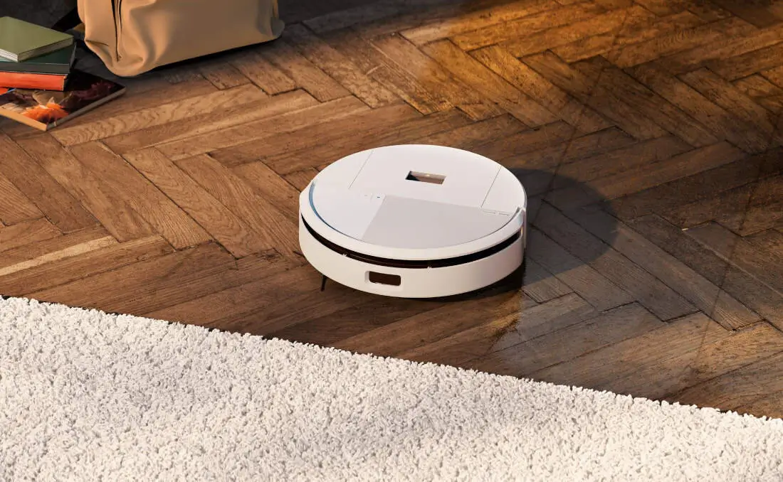iRobot Roomba 205 i dywanik oraz parkiet - sprzątanie różnych podłóg