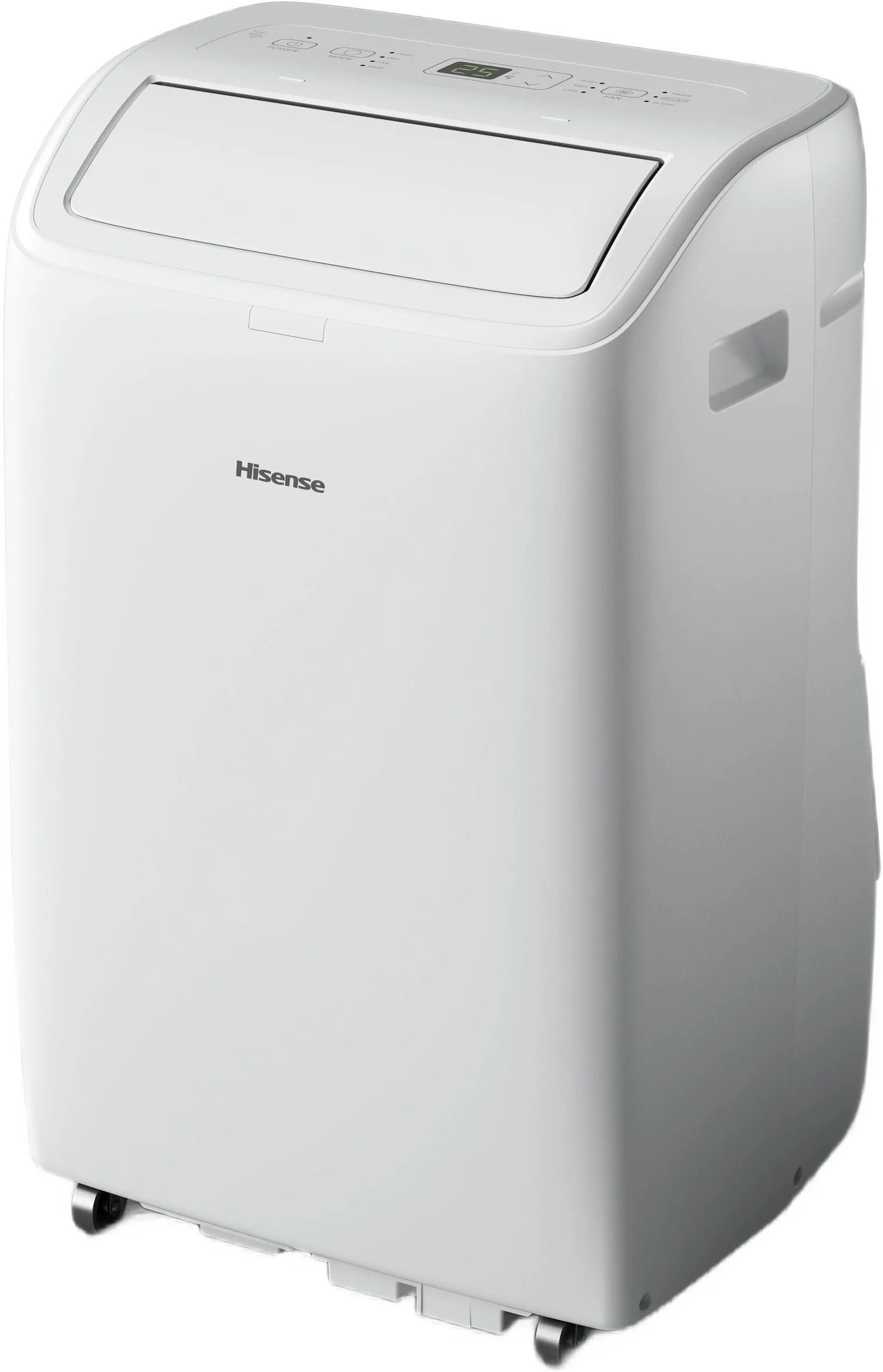 Klimatyzator przenośny Hisense APC12QC z przodu i z boku. Źródło: Hisense.pl