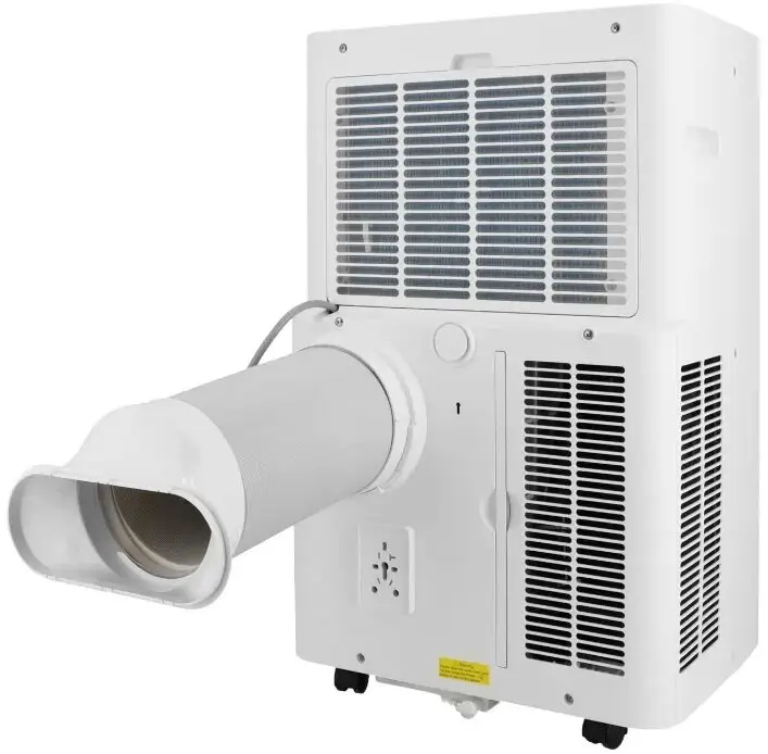 Mission Air Prime 3,5 kW WiFi widziany od tyłu wraz z rurą. Materiały producenta Mission Air