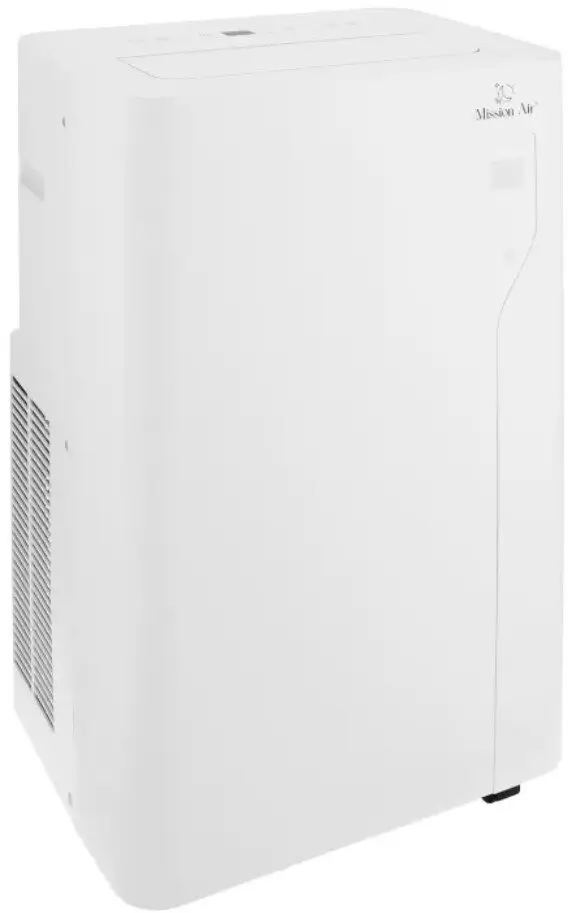 Przód i bok klimatyzatora przenośnego Mission Air Prime 3,5 kW WiFi. Materiały producenta Mission Air