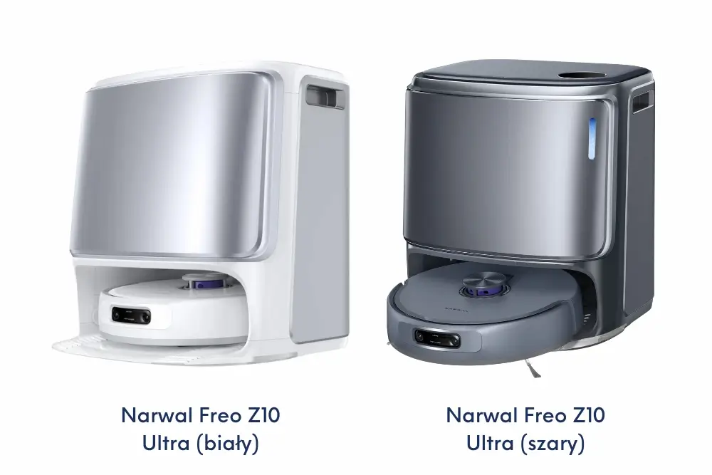 Narwal Freo Z10 Ultra zestawienie 2 kolory