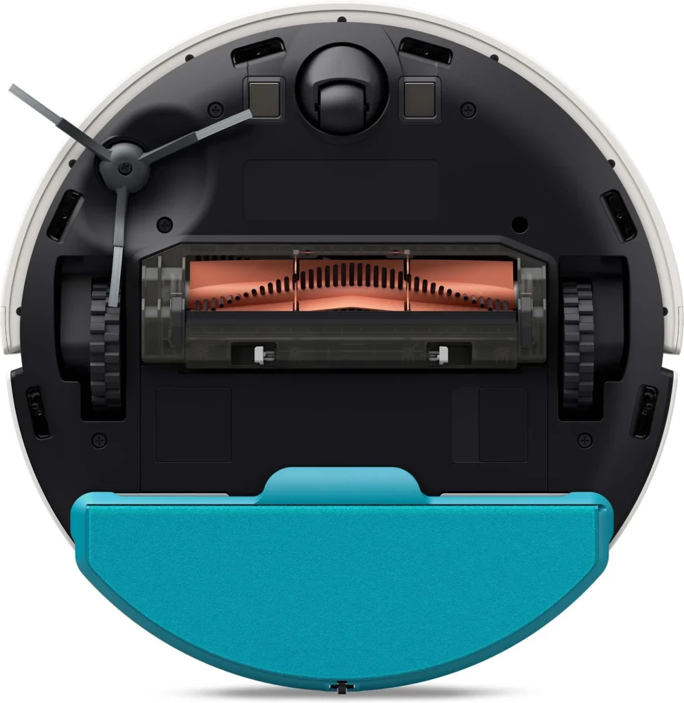 Philips Aqua 7000 XU7000/01 i nakładka mopująca - widok od dołu.