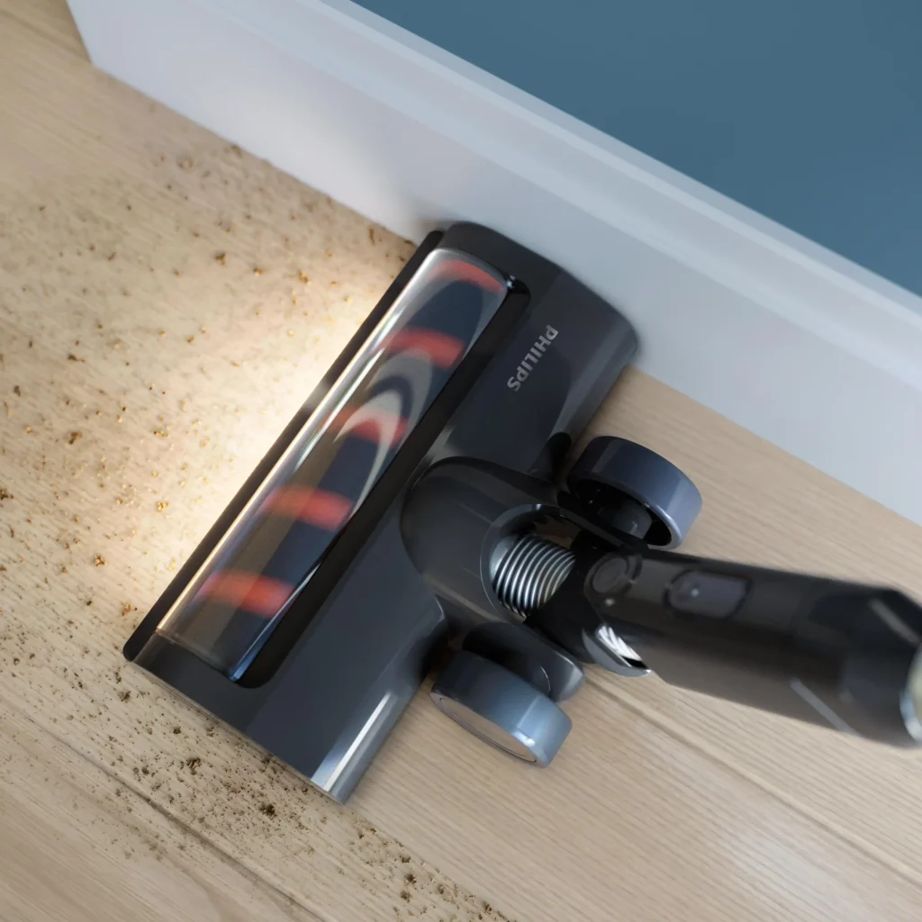 Zbieranie kurzu przez turboszczotkę Philips Aqua 3000 XC3131/01