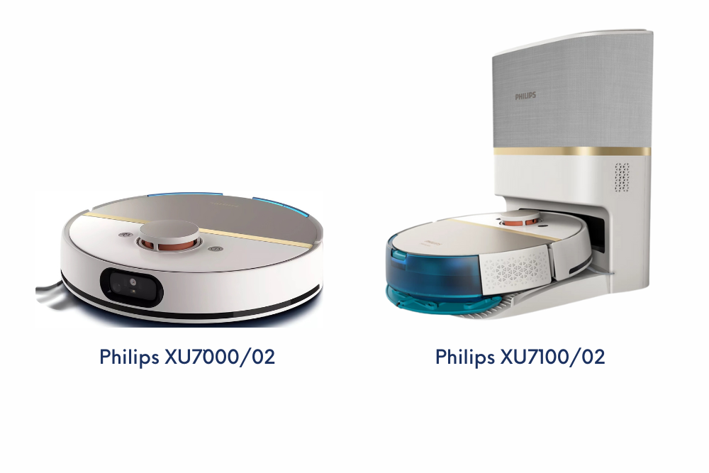 Philips XU7000/02 vs Philips XU7100/02 zestawienie robotów