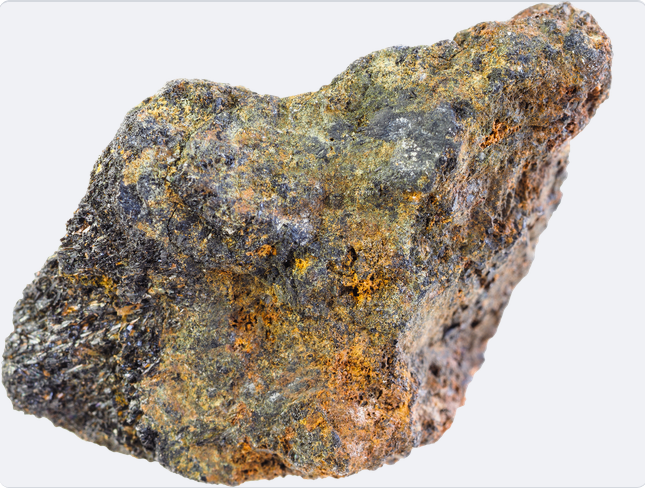 Psilomelan – ruda mieszaniny tlenków baru i manganu. Źródło: Canva.com