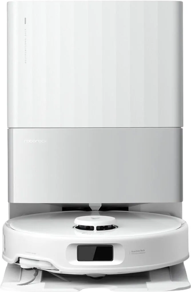 Przód białego robota Roborock Qrevo Edge 5v1. Materiały producenta Roborock