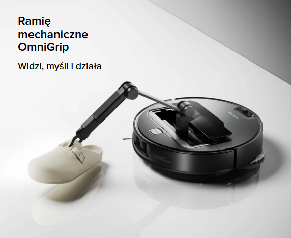 Wysuwane ramie Omnigrip w Roborock Saros Z70